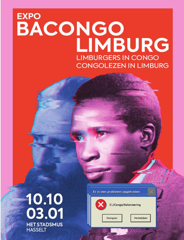 Official poster for the Bacongo Limburg exhibition